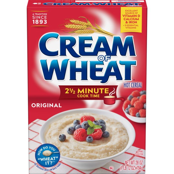 Cream of wheat nutrition facts